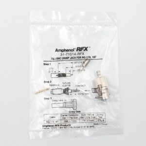 31-71014-RFX Amphenol 75Ω BNC Crimp Jack for RG179, 187